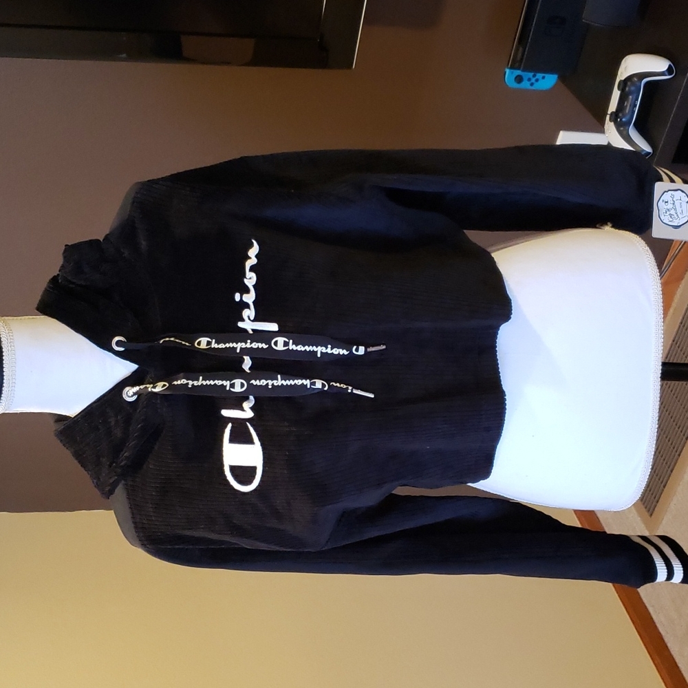 Champion crop reverse weave hoodie